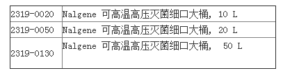 2319-0020-NALGENE带放水口可高温灭菌样品收集大桶10L